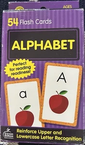 Carson Dellosa Education Alphabet Upper & Lower Case Recognition-54 Cards - Picture 1 of 2