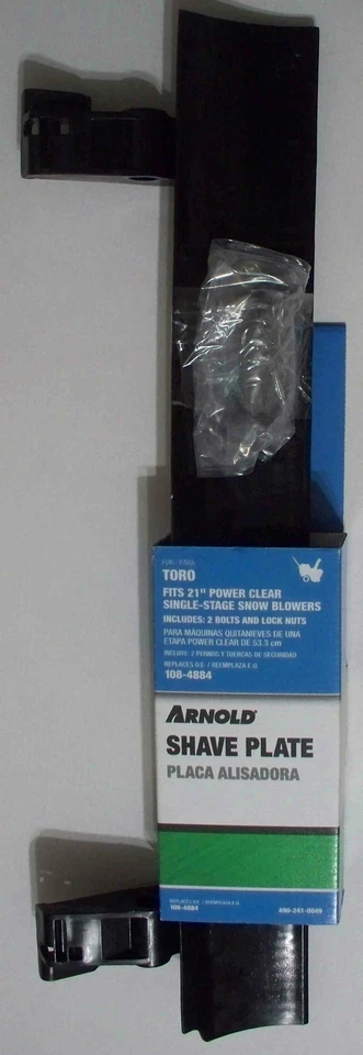 Пластина для бритья и оборудование Arnold 490-241-0049 21 дюйм Toro Power Clear 108-4884 экономия 2+ - Изображение 1 из 2