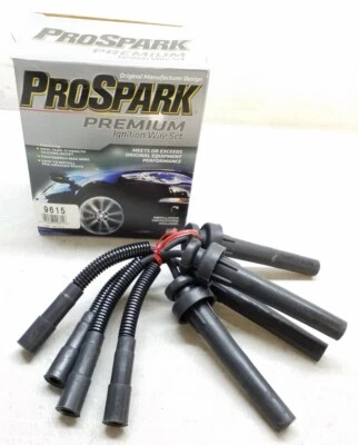 Juego de cables de encendido ProSpark 9615 negro premium envío gratuito devoluciones gratuitas Foto 1 de 4