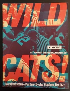 Northwestern Purdue Boilermakers Football Program 10/16 1971 Otis Armstrong 179 - Picture 1 of 4