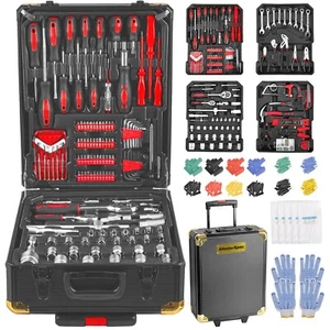 MasterSpec 1180pcs Tool Box Trolley Tool Set Portable Tool Kit DIY Hand Tool Set - Picture 1 of 12