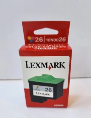 Genuine Lexmark 26 Color Jet Printer Ink Cartridge Genuine Compaq Hitachi  - Image 1 of 4