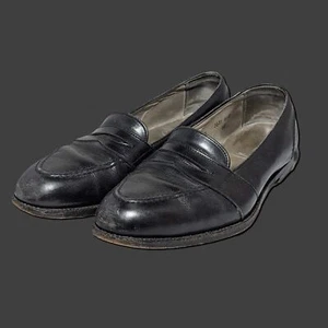 Mocasines Alden 681 de cuero negro con correa completa sin cordones talla 10B para hombre - Imagen 1 de 21