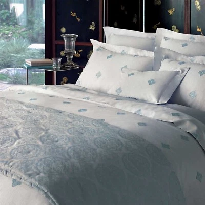 Yves Delorme Silence Silver Jacquard Boudoir Sham - Image 1 of 2