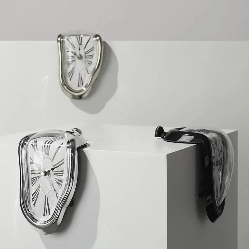 Melting Effect Illusion Wall Clock Salvador Dali Style - Image 1 of 1