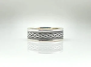 Handmade Solid 925 Sterling Silver Spinner Meditation Ring Gift For Christmas - Picture 1 of 2