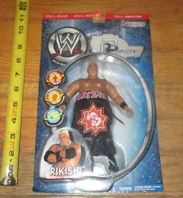 Figura de lucha libre Jakks Rikishi 2002 WWF WWE R3 Tech Blue Bloods Bloodline Samoan Foto 1 de 4