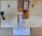 Nachlass Belgien Offizier 2. Weltkrieg Orden Verleihungsurkunden Etui Militaria