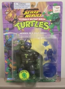 New TMNT 1994 Super Don Sewer Heroes Blue Accessories Ninja Turtles MOC RARE - Picture 1 of 6