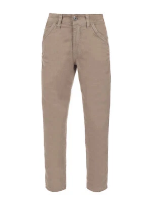 Please Pantalones Informales Pantalones Elásticos Pantalones Marrón 5 Bolsillos Modernos Foto 1 de 2