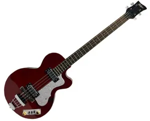Hofner Club Pro Edition Bass Guitar - Metallic Red - Used - Picture 1 of 6