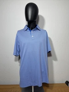 Footjoy Polo Shirt M Blue Checker Performance BYU College GOLF SHIRT WCC NEW!!! - Picture 1 of 5