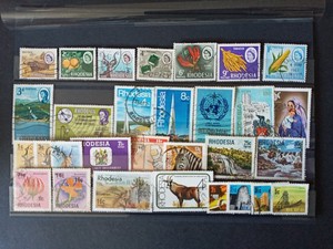 stamps Rhodesia stock card