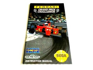 Sega Genesis Ferrari Grand Prix Challenge Instruction Manual Only  