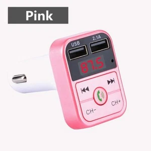 Car Bluetooth 5.0 FM Transmitter Wireless Adapter Mic Audio Receiver Auto MP3 Pl - Picture 1 of 16
