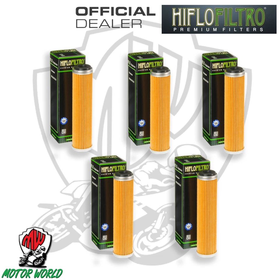 KIT 5 FILTRI FILTRO OLIO HIFLO HF631 BETA  350 RR Enduro 4T 2011 - 2022 - Imagen 1 de 1
