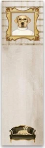 Yellow Lab Labrador Retriever Magnetic Paper Notepad - Whimsical Dog Lover Gift - Picture 1 of 3