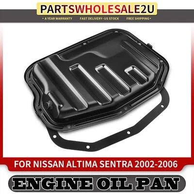 cárter de aceite inferior del motor con junta para Nissan Altima Sentra 2002 2003 2004-2006 2,5 L Foto 1 de 4