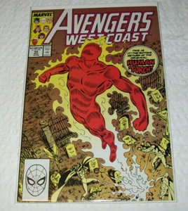 WEST COAST AVENGERS #50 (ORGINAL HUMAN TORCH) WandaVision Marvel DIRECT ED 1985 - Picture 1 of 3