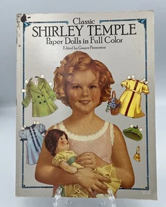 Vintage Classic Shirley Temple Paper Dolls Book In Full Color Uncut  1986 - Picture 1 of 4