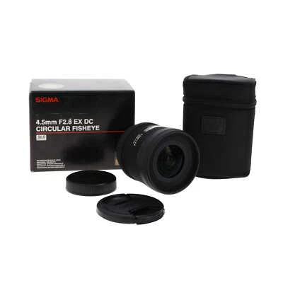 Sigma 4.5mm f/2.8 EX DC HSM Fisheye lens for Sony A Mount SLR Camera - Image 1 of 4