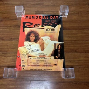 1996 Reba McEntire Signed 24x18 TX Benefit Concert Poster Billie Dean Frito Lay - Picture 1 of 9