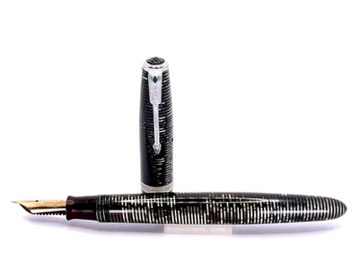 Восстановленная перьевая ручка Parker Vacumatic '39 Major - серебристый жемчуг с никелевой отделкой - Изображение 1 из 4