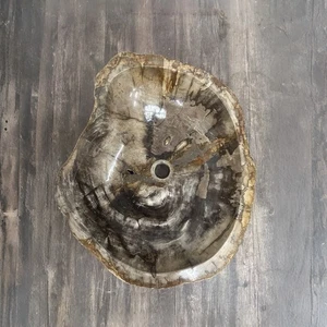 Bathroom Counter Top Petrified Wood Vanity Vessel Basin Sink PWS 04 - Picture 1 of 5