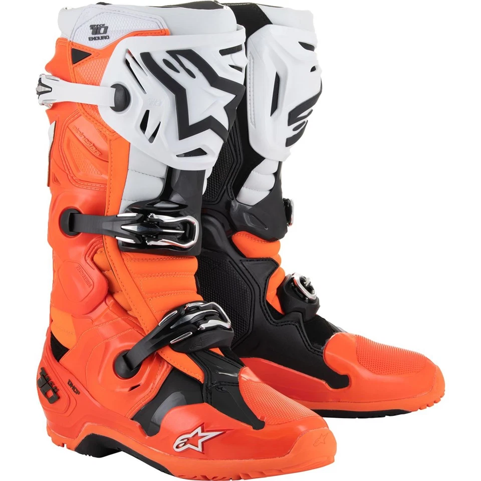 Tech 10 Enduro Boots - Fluorescent Orange/Black/White - Size 11 2010025-4512-11 - Imagem 1 de 4