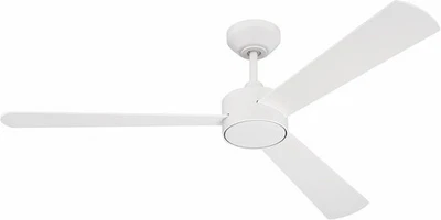 Ventilador de techo blanco mate moderno Craftmade Provision 52 pulgadas 3 aspas Foto 1 de 4