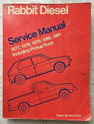Volkswagen 1977-1983 Rabbit Jetta turbo diésel manual de servicio Robert Bentley Foto 1 de 4