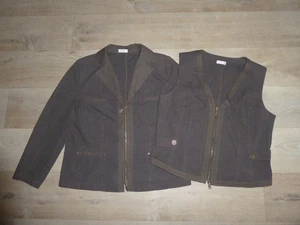 BONITA Twin-Set Jacke /Blazer + Weste Elegant Kariert Gr.46 **w.NEU** - Bild 1 von 9
