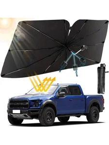 Car Windshield Sun Shade Umbrella, Foldable Windshield Sunshade Front Cover - Picture 1 of 8