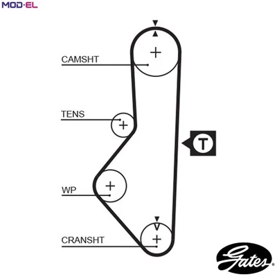 TIMING BELT 5086 FOR MAZDA TELSTAR/II/Hatchback/III B-SERIE/SUV/BRAVO/Pickup - Image 1 of 4