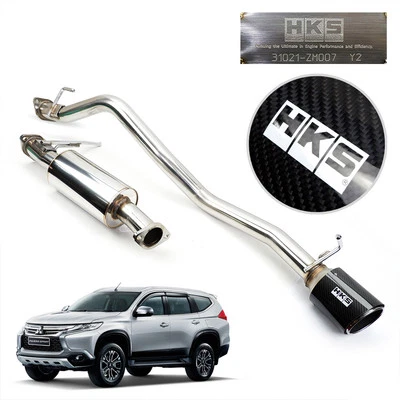Черная углеродистая выхлопная труба HKS подходит для Mitsubishi Pajero Montero Sport Suv 2016 2019 - Изображение 1 из 4