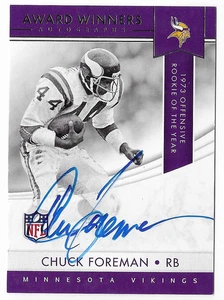 CHUCK FOREMAN 2017 PANINI AWARD WINNERS AUTO AUTOGRAPH CARD! - Picture 1 of 1