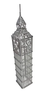 Drahtmodell des Big Ben Uhrturms, London (11,5" hoch) - Bild 1 von 4