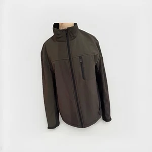 Men’s Tumi Jacket Coat Luxury High End Travel olive Green Packable Fall Large - Picture 1 of 5