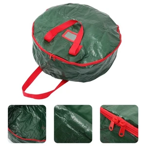 1 Stück Weihnachten Aufbewahrungstasche Festival Kranz Aufbewahrungstasche Rund Premium Kunststoff Geschenktüte - Bild 1 von 12