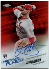 2018 Topps Chrome Freshman Flash Red Refractor /5 Jack Flaherty RC Auto Rookie