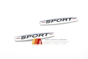 2x Insignia emblema lateral cromada 3D SPORT apta para Mercedes Benz W176 Clase A C117 CLA - Imagen 1 de 1