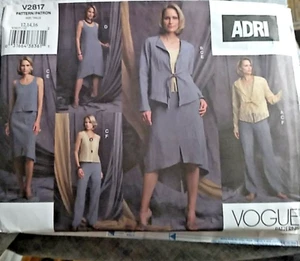 Vogue 2817 Misses/Petite Easy Jacket,Top,Pants,Dress & Skirt Sz 12-14-16 - Picture 1 of 2
