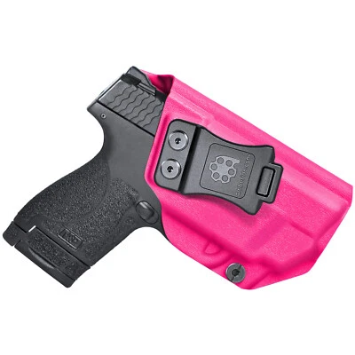 Coldre Amberide IWB KYDEX ajuste: S&W M&P Shield 9mm/.40 com laser CT integrado - Imagem 1 de 4
