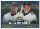 Barry Bonds Willie Mays  2001 Topps Chrome Combos #Tc19 All In The Family Giants