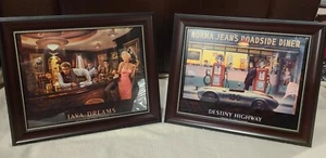 Marilyn Monroe Java Dreams & Destiny Highway Prints Elvis James Dean Framed - Picture 1 of 4