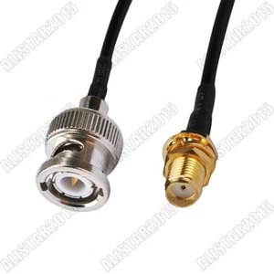 SMA female to BNC male Extension RG174 Cable pigtail cable 15cm for wireless - Picture 1 of 3