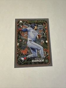 2024 Topps Holiday Mega Addison Barger Rookie RC grigio glitter parallelo SP - Foto 1 di 1