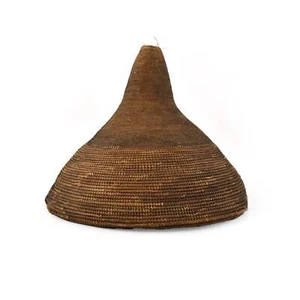 Sombrero tejido apretado tutsi Ruanda - Imagen 1 de 8