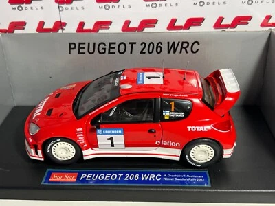 1:18 Peugeot 206 WRC Winner Swedish Rally 2003 - SunStar - Immagine 1 di 4