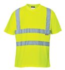 UV- und Warnschutz T-Shirt gelb orange marine Kurzarm Hi Vis Arbeits Warnshirt